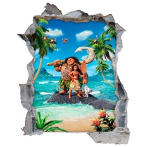 Vinilos decorativos infantiles disney moana 3d